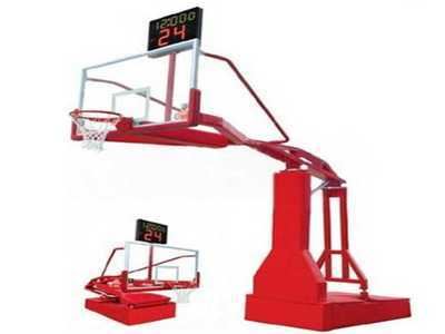 体育篮球架怎么移动呢？图1