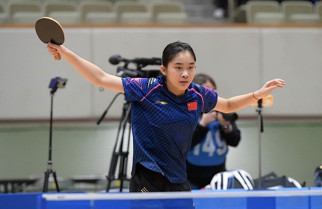 何惧张本美和，国乒再出天才少女，连胜日本夺双冠，被称图1