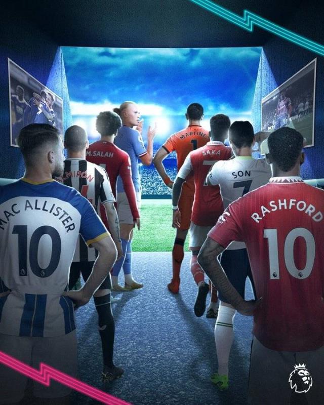 英超回归海报：哈兰德、麦卡利斯特、孙兴慜、萨拉赫等球