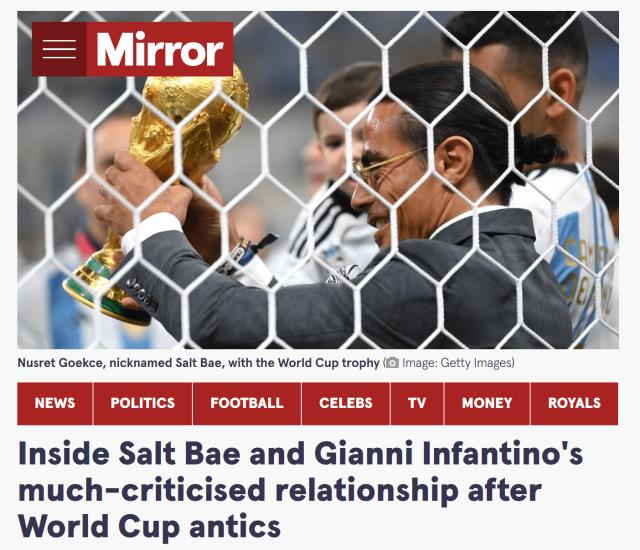 争议！FIFA主席曾为撒盐哥宣传 目前社媒已取关后者图1