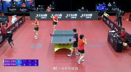 樊振东王曼昱3比0熊梦阳冷雨桐(樊振东、王曼昱单打封王 图1